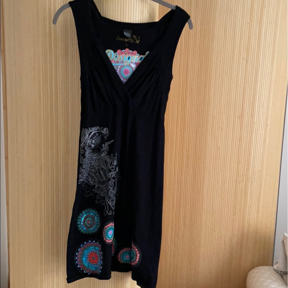Desigual sleeveless knit dress, size Large, Fits like ladies US size 6/8